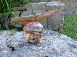 pot with wood