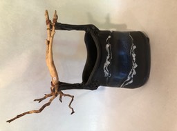 Satin Black Large Pot